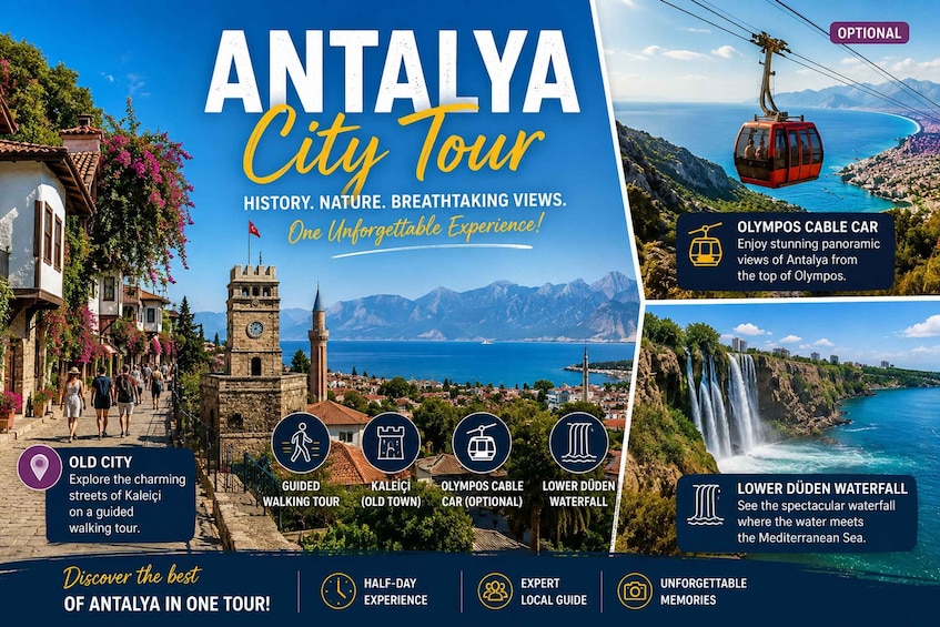 Antalya: Small Group Old City Tour, Boat & Cable Car 2