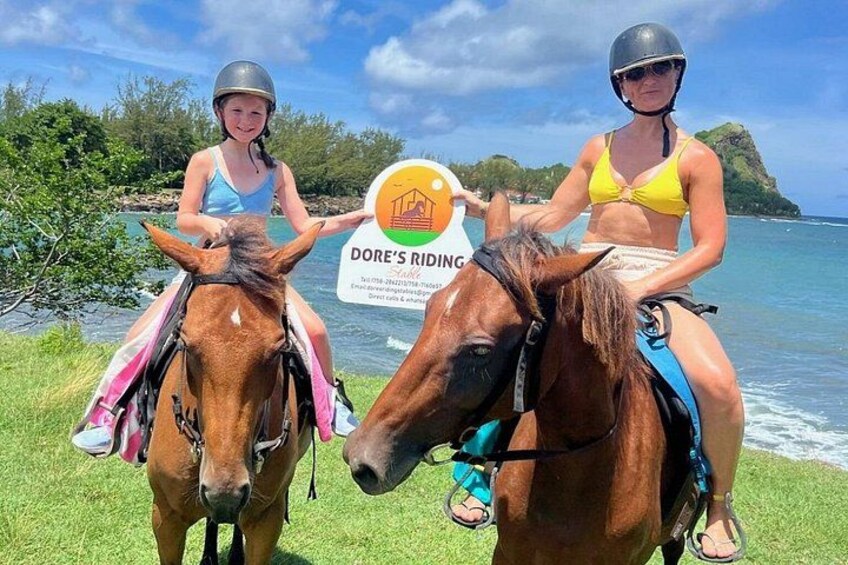 2 hour Beach Ride Horseback Experience with Dore's Riding Stable 1