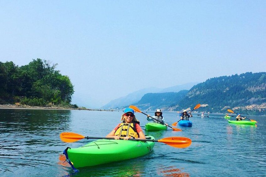 Kayaking in Columbia River Gorge National Scenic Area 2