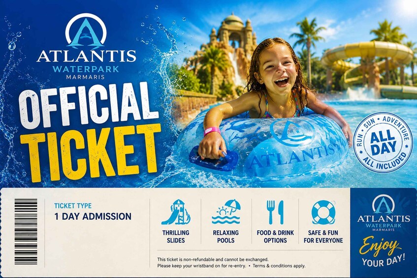 Marmaris: Atlantis Water Park Unlimited Slides & Pickup 1
