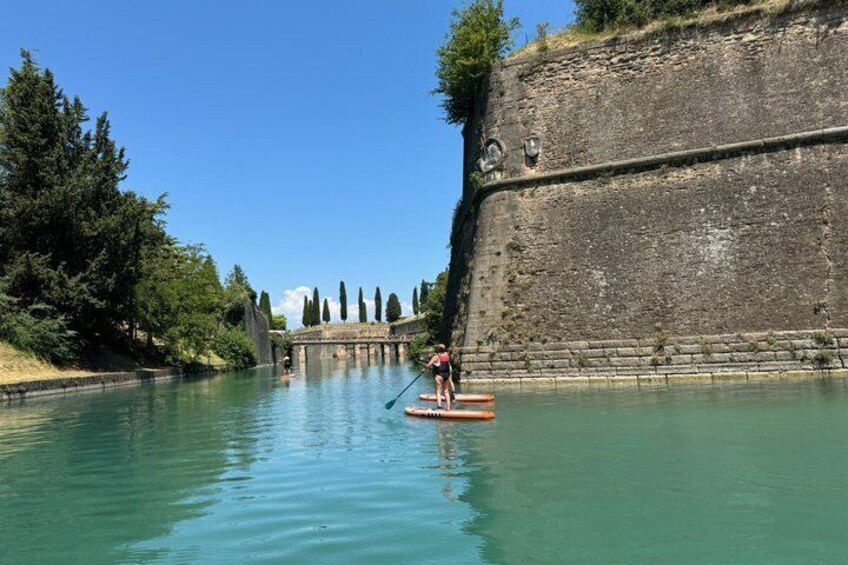 Sup experience with a ride to Peschiera del Garda Lake Garda 5