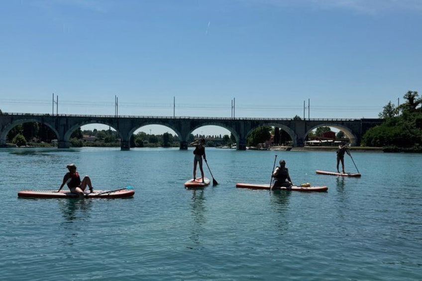 Sup experience with a ride to Peschiera del Garda Lake Garda 4