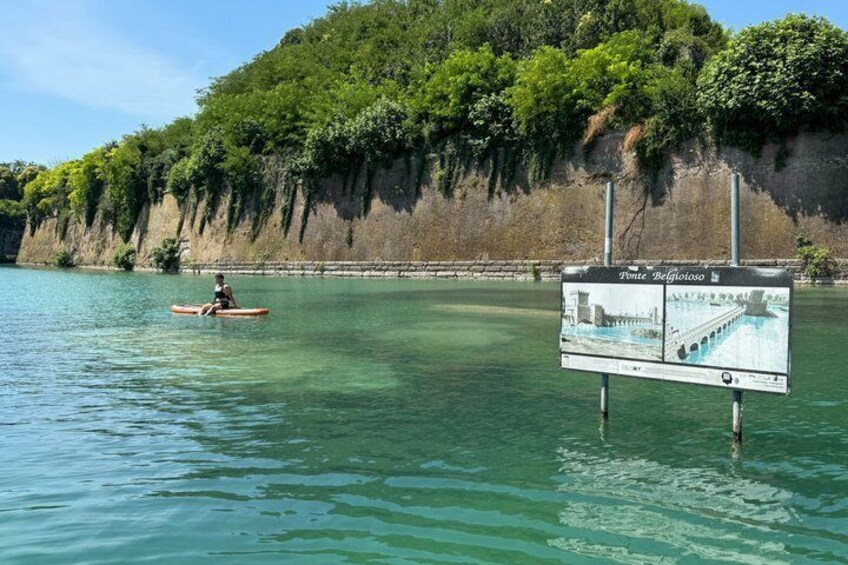 Sup experience with a ride to Peschiera del Garda Lake Garda 3