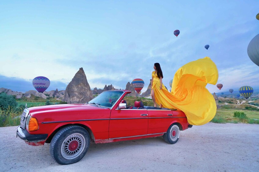 Picture 18 for Activity Cappadocia Photo Shoot with Classic Car and Flying Dress 2