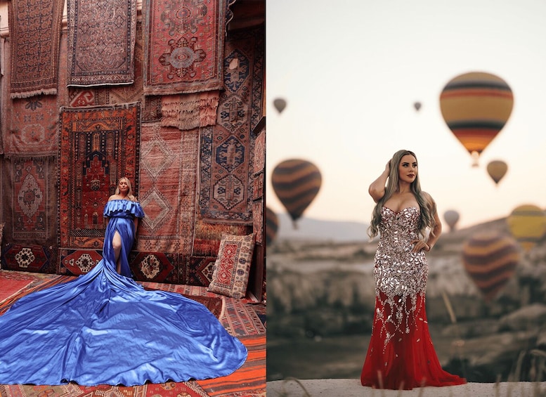 Picture 19 for Activity Göreme: Cappadocia Satin Flying Dress Rental 1