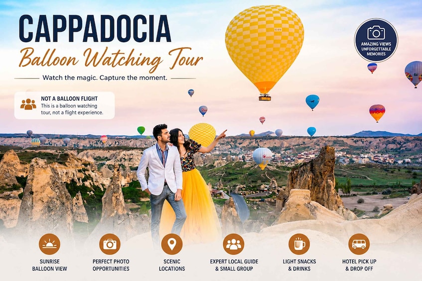 Cappadocia Sunrise Hot Air Balloon Watching w/Hotel Transfer 1