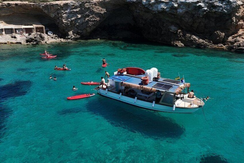 Coves and Caves Excursion with Tapas and Premium Open Bar in Ibiza 1