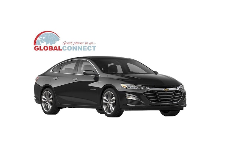 A black Chevrolet sedan. 4