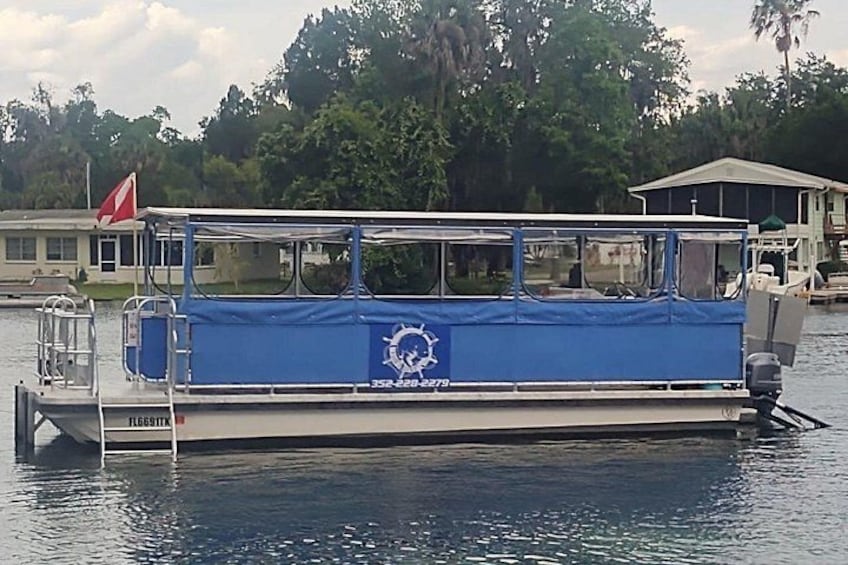 One of our tour boats on Kings Bay that you will be on to "See Crystal River"! 5
