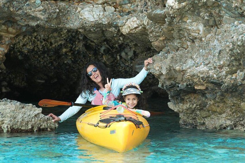 Naxos Kayak Tour to Rina Cave with Snorkeling and Homemade lunch 5