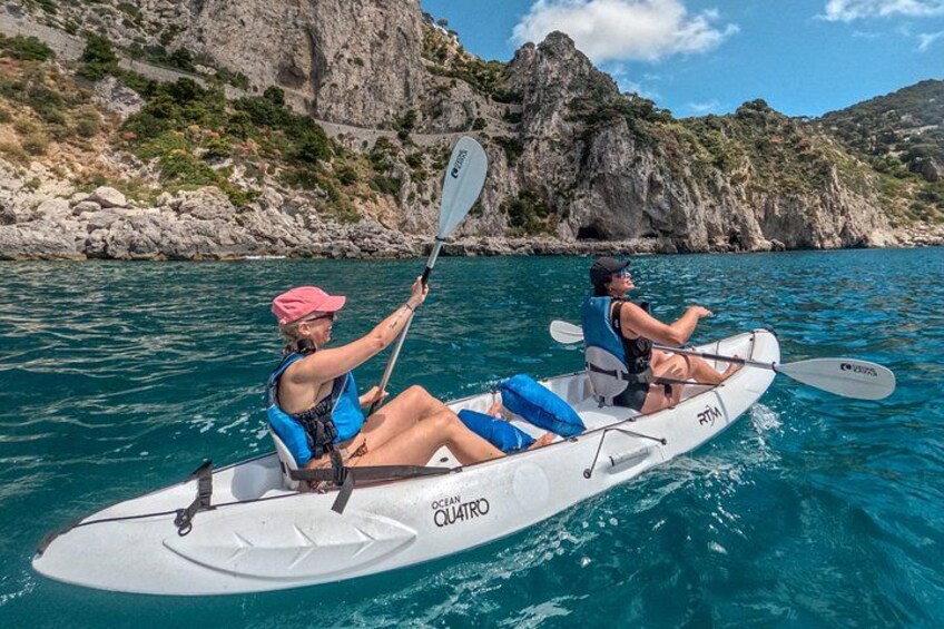 Kayaking on Capri in the Blue Grotto, an unforgettable experience on the sea. 5
