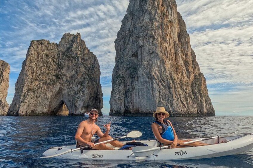 Kayaking on Capri for a slow and sustainable experience on the sea. 5