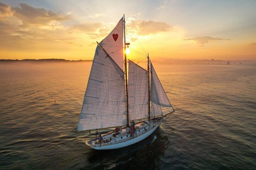 Sunset Windjammer Cruise Along the Coast of Portland Maine 1