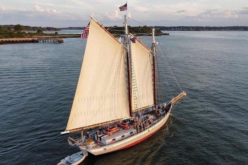 Sunset Windjammer Cruise Along the Coast of Portland Maine 3