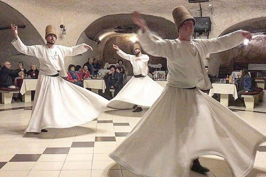 Traditional whirling Dervishes Dance Show in Cappadocia 1