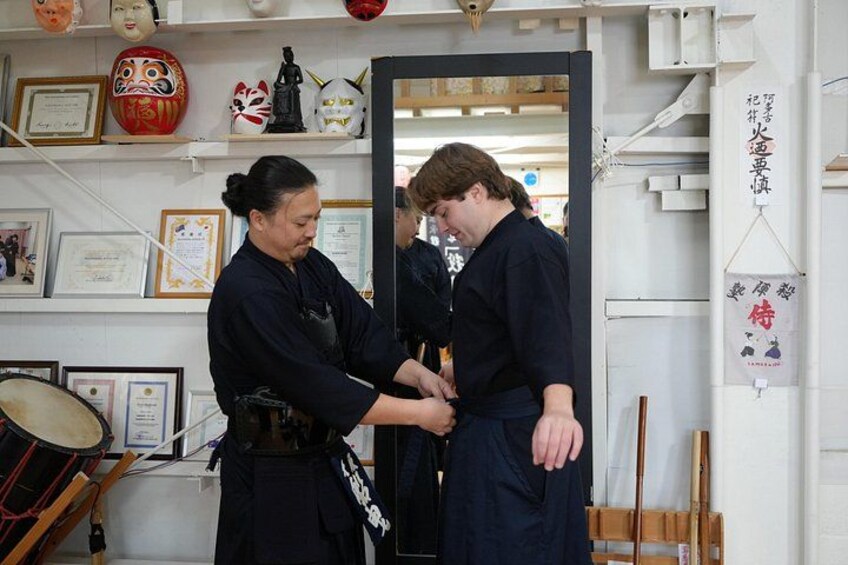 Samurai Training Experience KENDO in Osaka 4