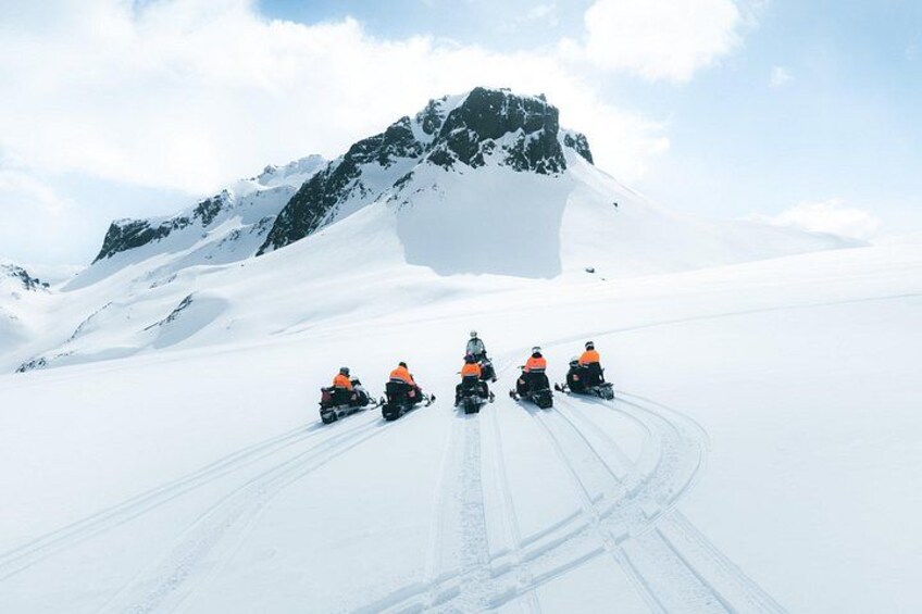 Snowmobiling & Natural Ice Cave from Geysir Area 3