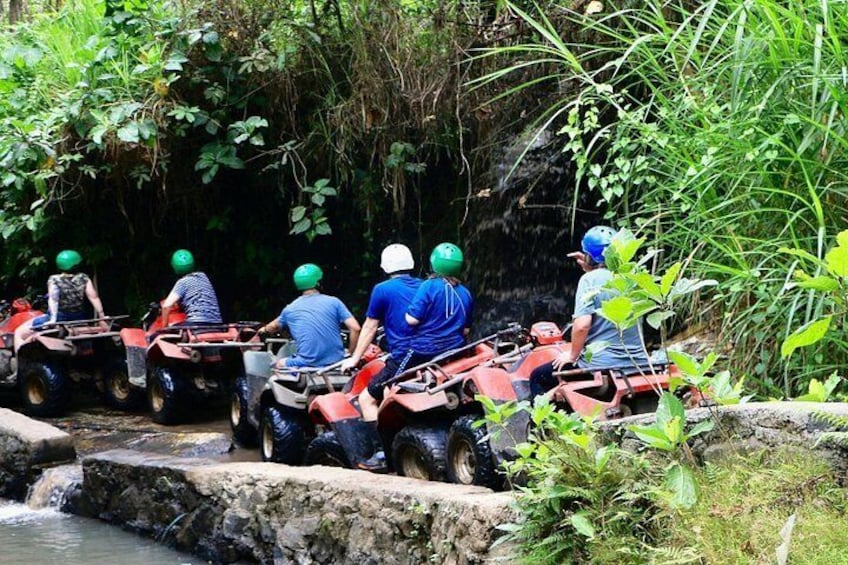 Bali ATV Ride Ubud Waterfall, Ricefield,River,Barong Cave, Lunch 2
