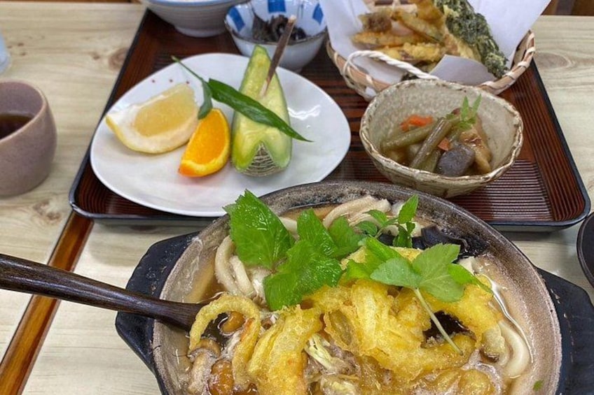 Tempura set menu and Udon. 2
