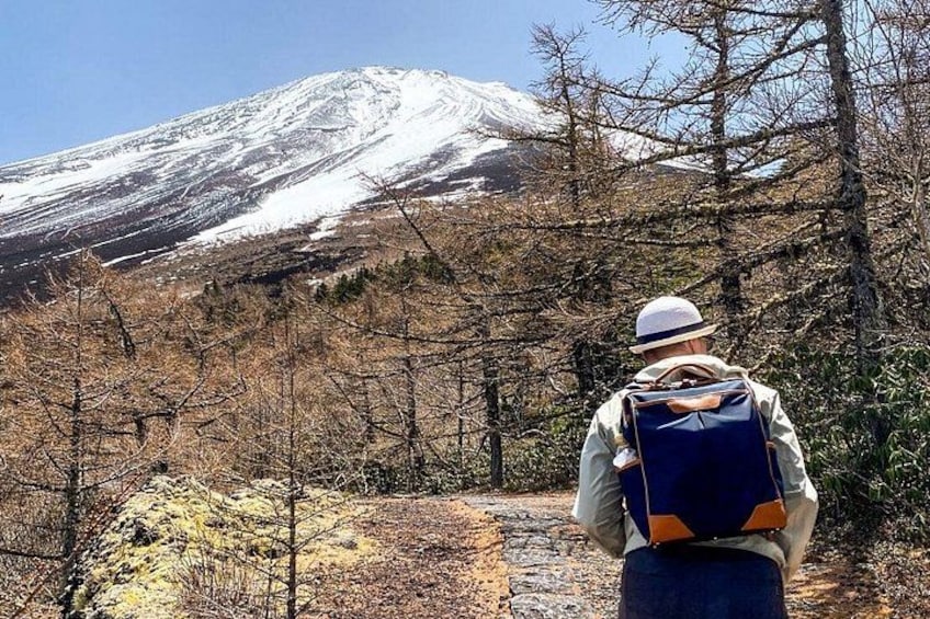 There are still some snow in May. 3