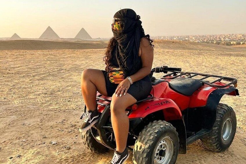 Quad Bike ATV Around Giza Pyramids Desert (Sunset Experience) 2