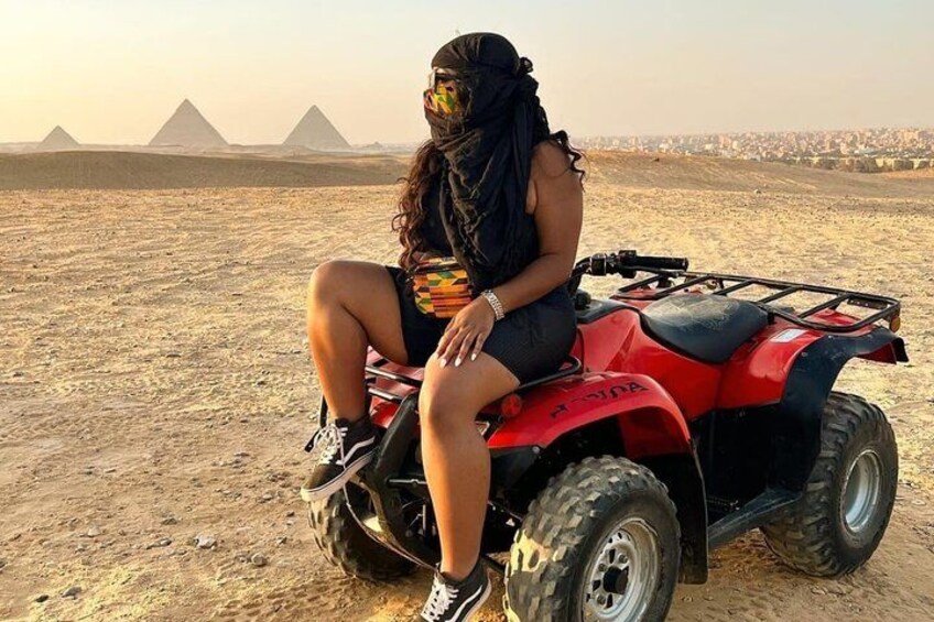 Quad Bike ATV Around Giza Pyramids Desert (Sunset Experience) 2