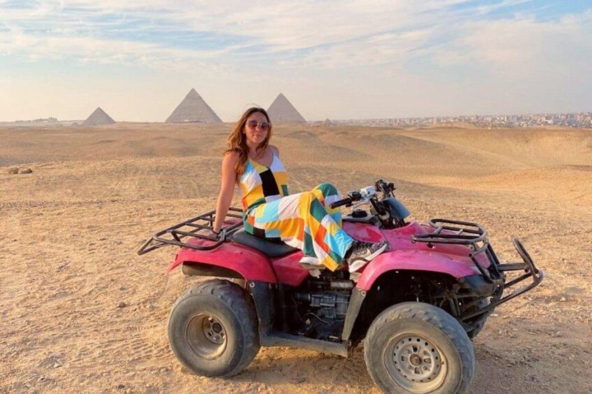 Quad Bike ATV Around Giza Pyramids Desert (Sunset Experience) 4