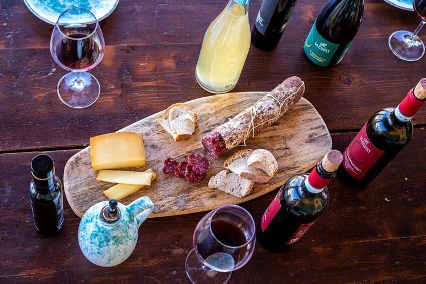 A typical Italian lunch in a cellar 4