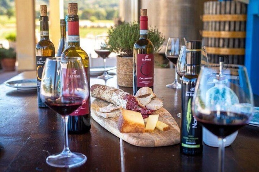 A typical Italian lunch in a cellar 2