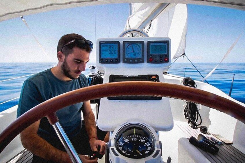 Small Group Dolphin Sunset Tour on Electric Sailing Boat Denia 4