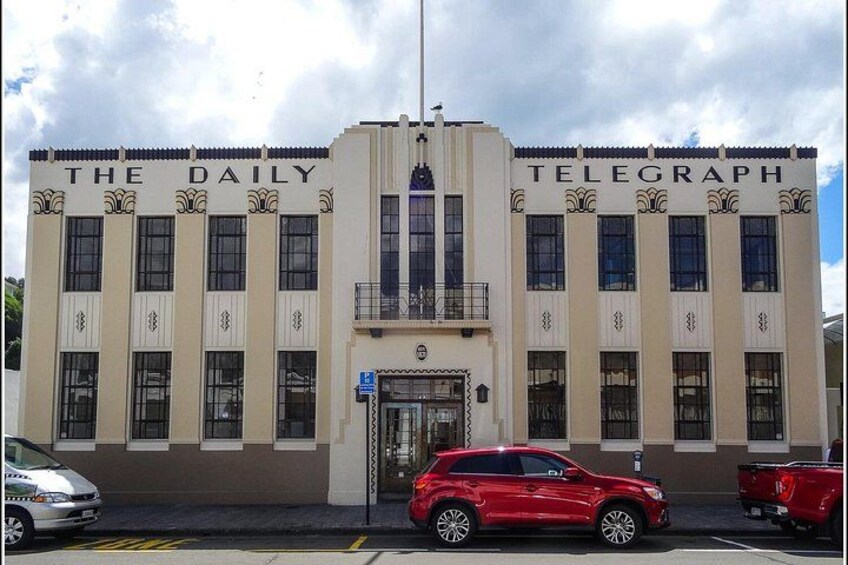 The Daily Telegraph building in the centre of Napier, one of 140 Art Deco buildings 2