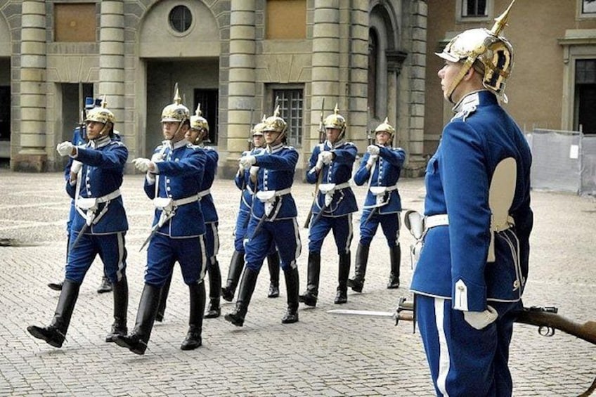 The changing of the guards at the Royal Palace. 3