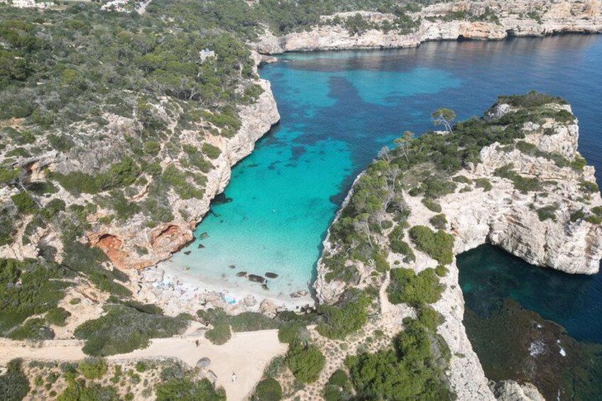 Boat tour Cala Figuera, Es Pontas, Caló de Moro, Cala Marmols 5