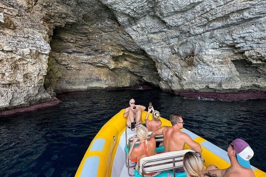 Boat tour Cala Figuera, Es Pontas, Caló de Moro, Cala Marmols 2