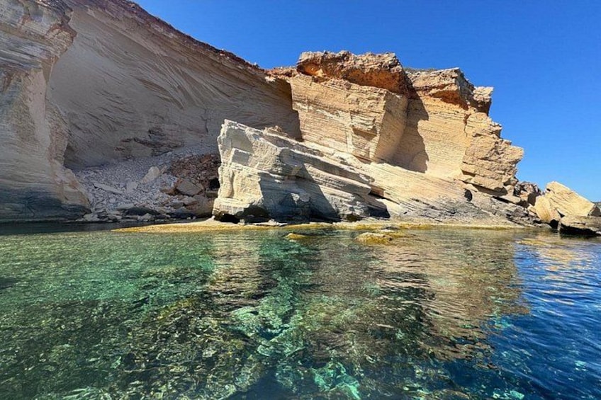 Boat tour Cala Figuera, Es Pontas, Caló de Moro, Cala Marmols 5