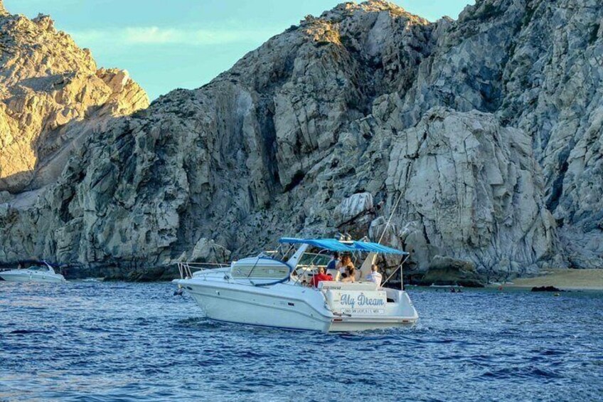 1 Hour Cabo Highlights on a 33ft Luxury Yacht 3