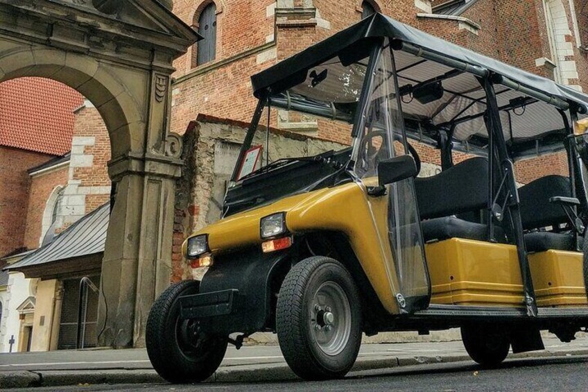 Old Town and Jewish Quarter by Golf Cart + Schindlers Factory Museum Guided Tour