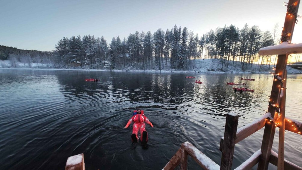 Picture 14 for Activity Daytime Ice Floating Rovaniemi, Frozen Lake Experience 5