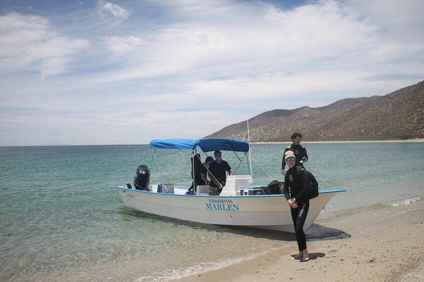 Lunch break at a secluded beach 2