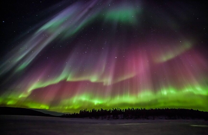 Picture 1 for Activity Levi: Northern Lights Snowmobile Safari and Campfire Picnic 2