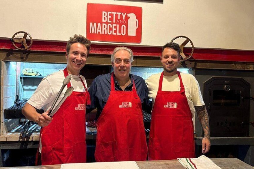 Help Marcelo at the grill. 2