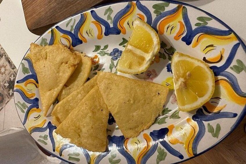Panelle- Chikpeas flour fritters 3