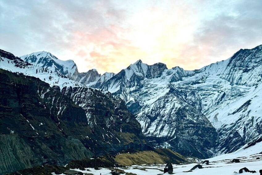 Magical View from Annapurna Basecamp 1