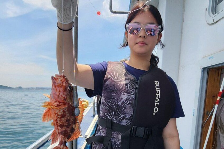 Jeju Hidden Gem Sea Boat Fishing Tour with Lunch 5