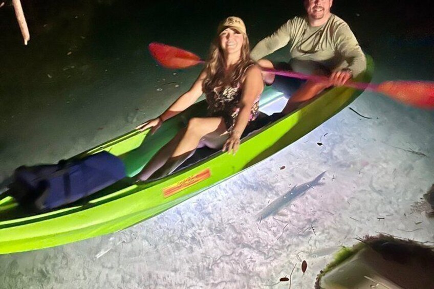 Guided Night Kayak Adventure Tour in Luminous Lagoon 2