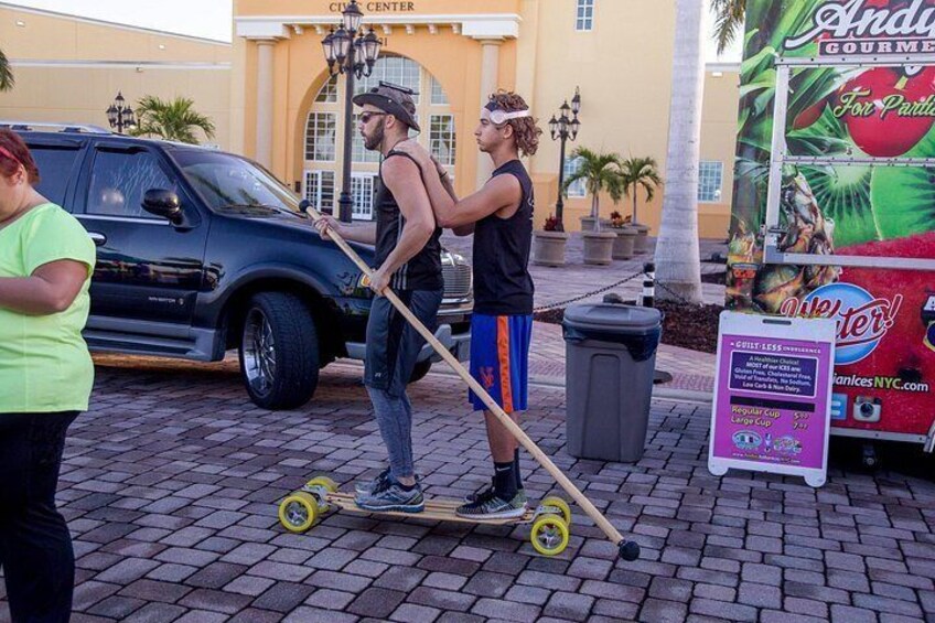Double DonkBoard Land Paddle (Skate Poling) 2