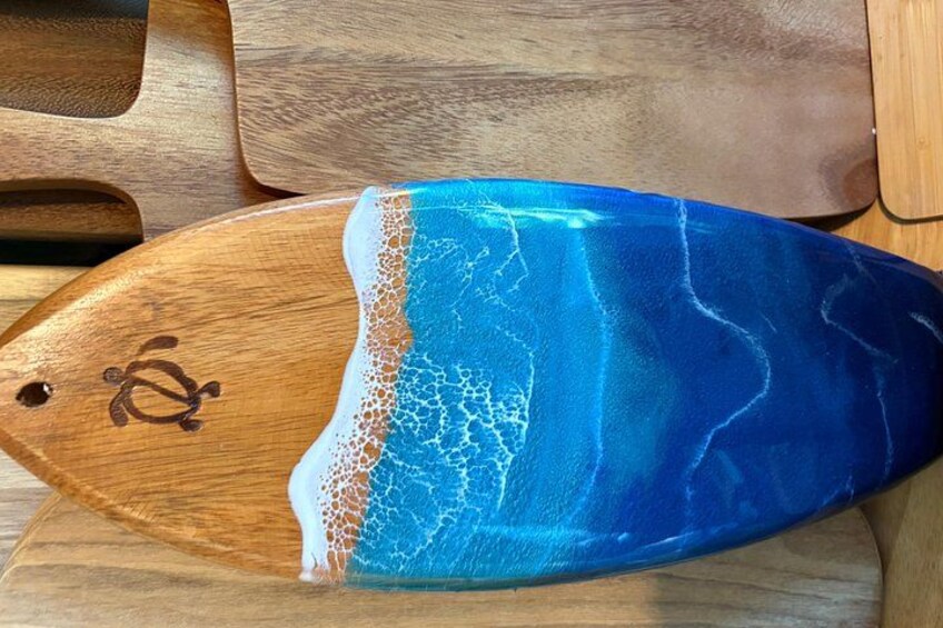 Make your own Maui Souvenir/Ocean resin class 1