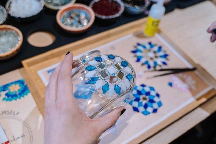 Mosaic Art Classes: Turkish Lamp Workshop 1