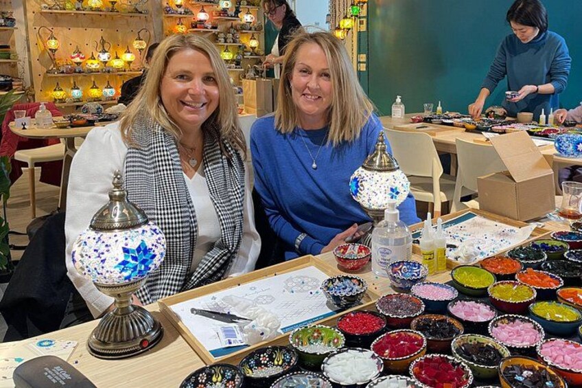 Mosaic Art Classes: Turkish Lamp Workshop 3