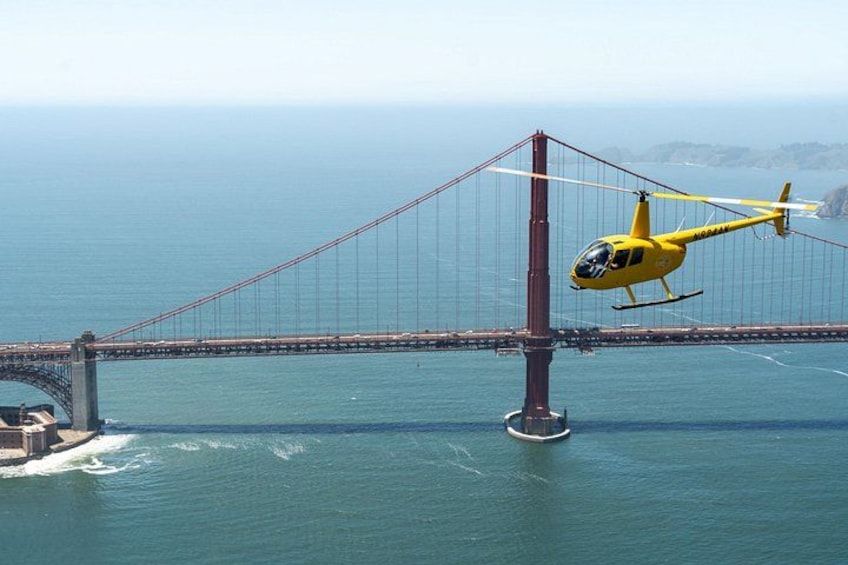 Passing right next to the Golden Gate Bridge 2